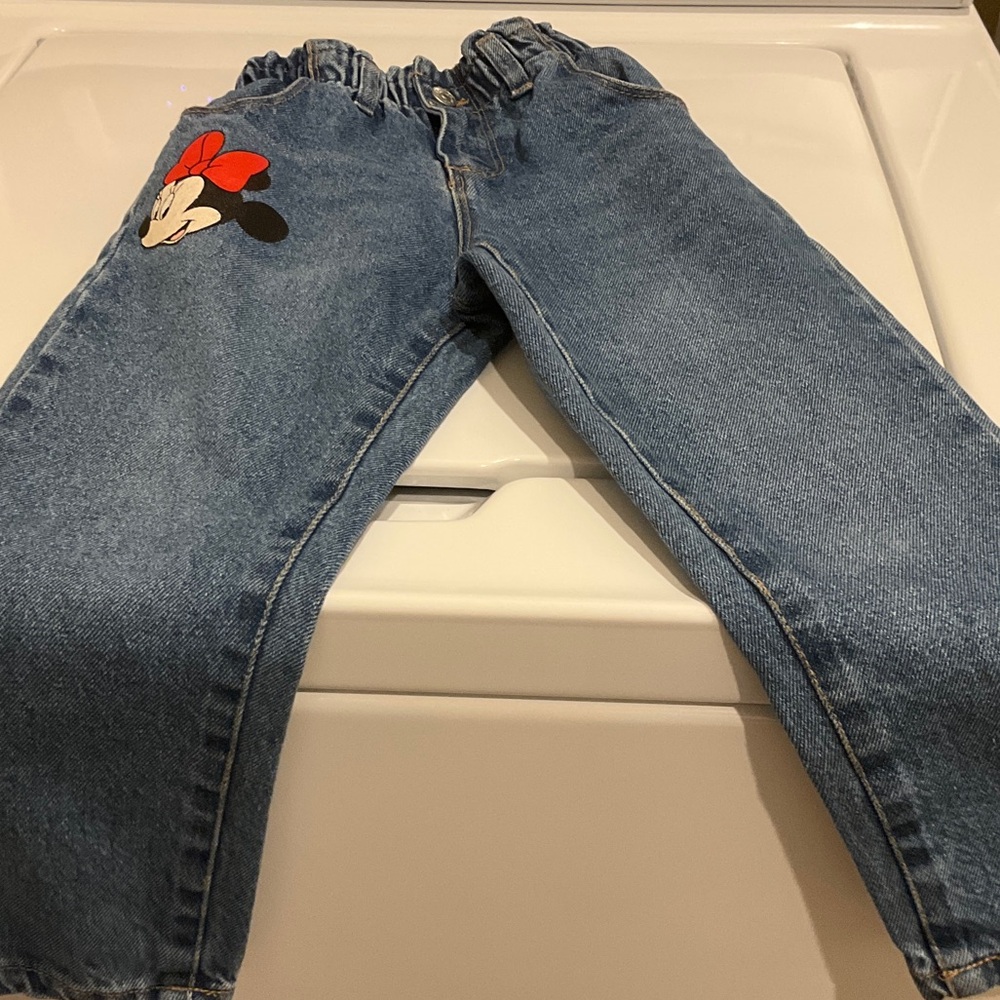 Zara Blue Minnie Mouse Jeans